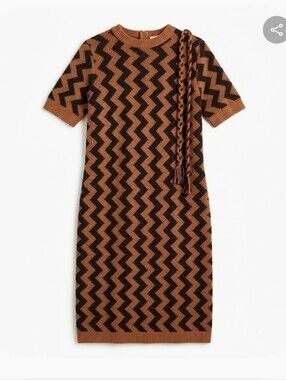 Excelsior knitting mills Montreal vintage chevron knitted dress